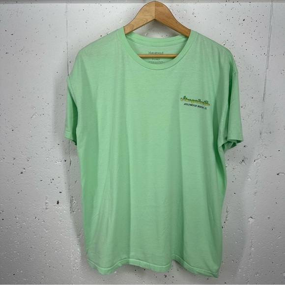 Margaritaville XL Mint Green It’s 5 O’Clock Somewhere Hollywood Beach FL T-Shirt - Picture 4 of 11